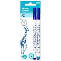Carrefour, Marqueurs effaçables encre bleue pointe fine x2