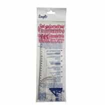 Simpl, Kit de traçage 1 règle 30 cm + 1 équerre 60° + 1 rapporteur plastique