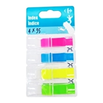 Carrefour, Marque page mini 4 couleurs