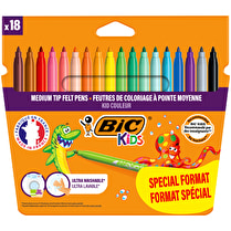 Bic, Feutre de coloriage bic kids couleur x18