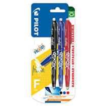 Pilot, Stylos roller encre gel frixion ball x3