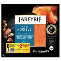 Labeyrie, Saumon fumé Norvège - 6 tranches + 2 offertes à partir de 220 g