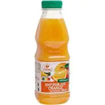 Carrefour, Jus d'orange pur jus sans pulpe