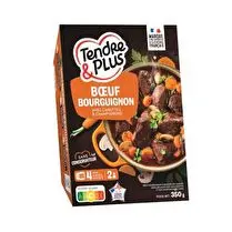 Tendre & plus, Boeuf bourguignon cuit avec carottes et champignons