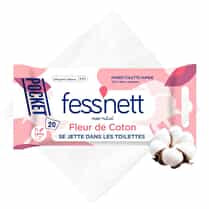 Fess net, Lingettes de papier toilette humide fleur de coton pocket