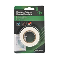 Carrefour, Adhésif double face extérieure 1.5m x 19mm
