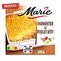 Marie, Plat cuisiné Parmentier de poulet rôti