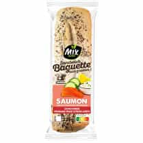 Mix Buffet, Sandwich baguette aux graines saumon concombre fromage frais citron aneth