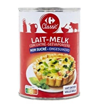 Carrefour, Lait entier concentré non sucré