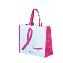 Carrefour, Sac cabas blanc et rose