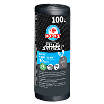 CRF EXPERT, Sacs poubelle 100l coulissants ultra-résistants 100% recyclé