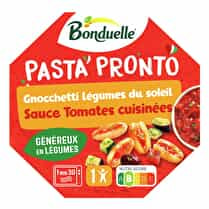 Bonduelle, Pâtes gnoccheti légumes du soleil sauce tomates cuisinées