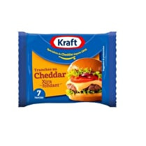 KRAFT, Tranches au cheddar Xtra fondant - 7 tranches soit 175 g
