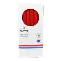 Carrefour, Bougies flambeaux 2312/250 rouge x6