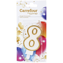 Carrefour, Bougie chiffre n°8 avec bobèche