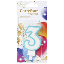 Carrefour, Bougie chiffre n°3 avec bobèche