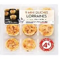 Mix Buffet, 9 Mini quiches lorraines