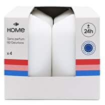 Carrefour, Bougie Cylindre Blanc 10cm