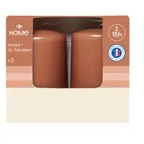Carrefour, Bougie Vanille Ivoire - Le lot de 2