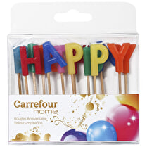 Carrefour, Bougie anniversaire Happy Birthday