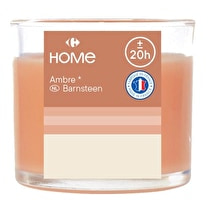 Carrefour, Bougie verre ambre/terracotta