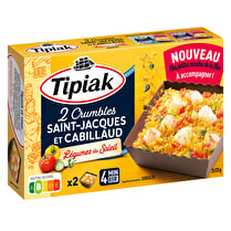 Tipiak, Crumble Saint-Jacques & cabillaud