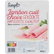 Simpl, Jambon cuit  choix sans couenne