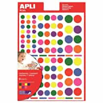 APLI, Gommettes rondes coloris assortis x624