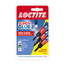 SUPER GLUE, Colle super glue3 mini trio x3