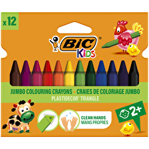 Bic, Craie de coloriage plastidécor triangle x12