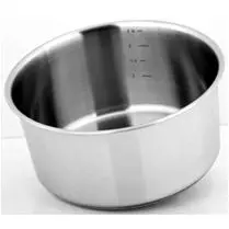Carrefour, Casserole 20cm en inox compatible avec poignée Tefal tous feux dont induction
