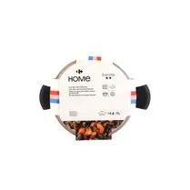 Carrefour, Cocotte + couvercle 28cm tous feux dont induction