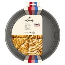 Carrefour, Moule à tarte acier anti-adhérent diamètre 30cm