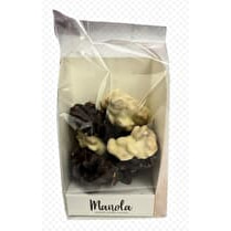 Manola, Arachides enrobées au chocolat blanc & noir