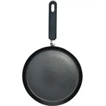 Carrefour, Crépière 25cm en aluminium gris tous deux dont induction