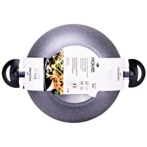 Carrefour, Wok 30 cm en aluminium effet pierre