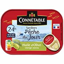 Connétable, Sardines huile d'olive vierge extra pêche du jour