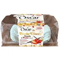 Glaces OSCAR, Bûche Glacée Vanille-Fraise d'Alsace