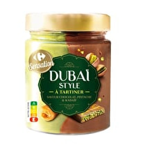 Carrefour, Pâte à tartiner. Saveur chocolat pistache et kadaïf