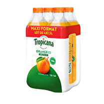 Tropicana, Pur jus de fruits Orange avec pulpe - Format familial