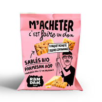 RAMDAM, Sablés bio parmesan graine de chia