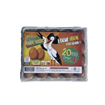 Ferme Prim Vert, 20 oeufs de poules élevées au sol dont 4 offerts
