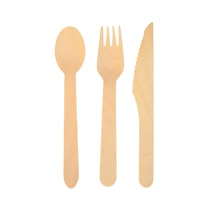 Carrefour, Ménagère 18 pieces en bois