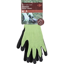 Carrefour, Gants de jardinage multi usage en polyester taille 8