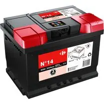 Carrefour, Batterie auto 60Ah - 540A 12 volts N°14