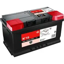 Carrefour, Batterie auto 80Ah - 740A 12 volts N°19