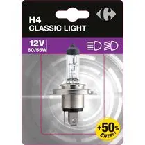 Carrefour, Lampe H4 Classic light +50% 12V 60/55W