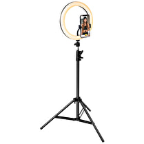 BIGBEN, Kit vlogging tripod 1.6m + led light xl noir