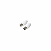 POSS, Prises d'antenne COAX 9.5MM M 9.5MM F - PSANT04 blanc