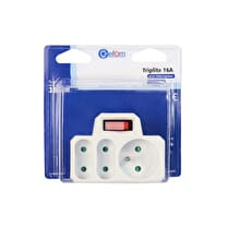 GEFOM, Multiprise triplite 1x16A+terre + 2x6A + interrupteurs